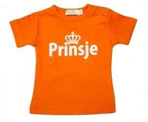Baby Koningsdag shirt Prinsje maat 56 laatste